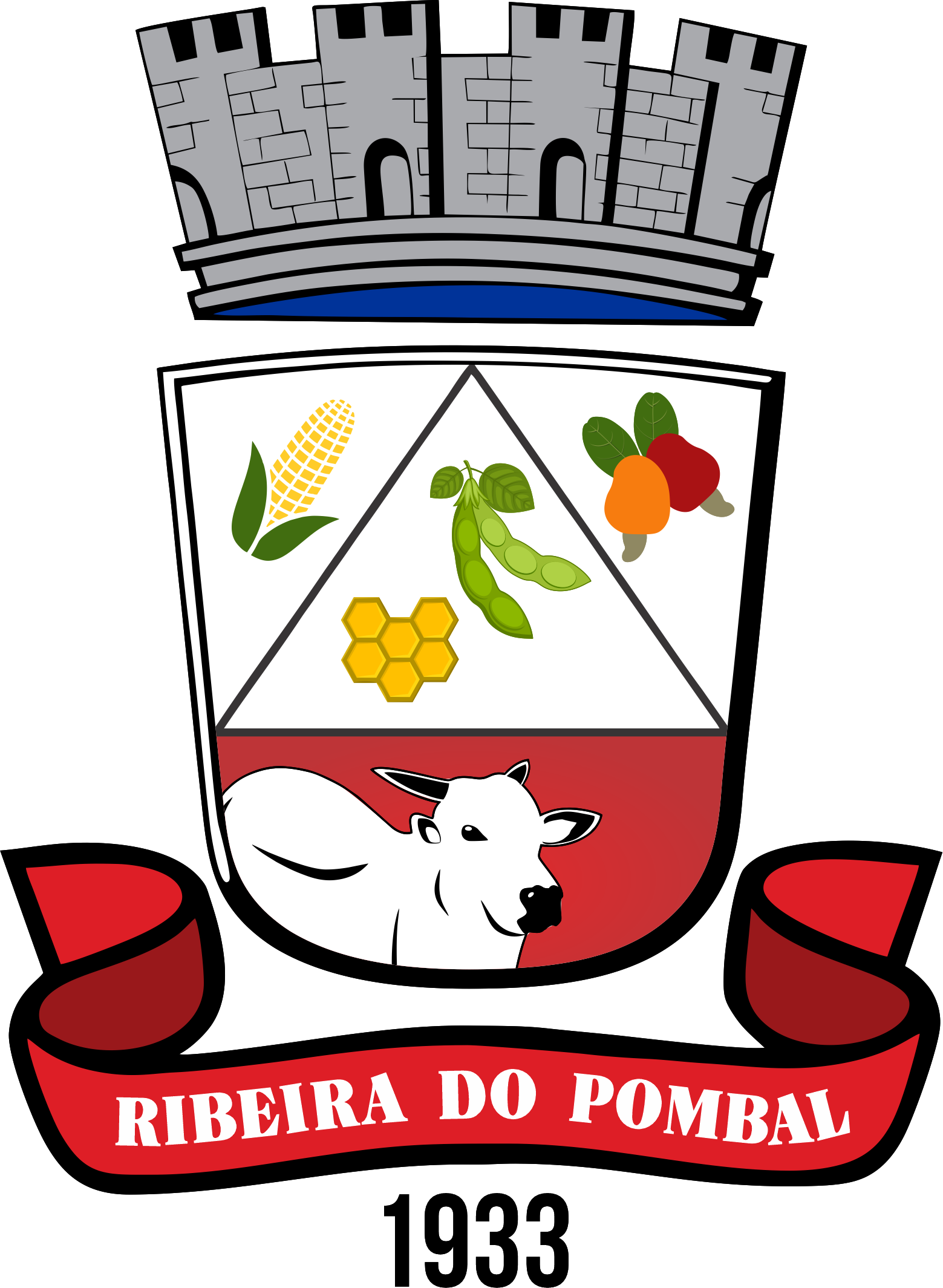 Brasão: Prefeitura Municipal de Ribeira do Pombal